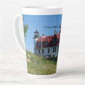 Pt Betsie Lighthouse Latte Tasse (Linke Ecke)