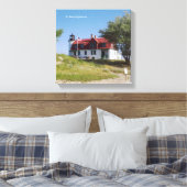 Pt Betsie Lighthouse-Leinwand Leinwanddruck (Insitu (Schlafzimmer))
