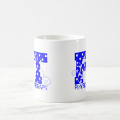 pt blaue Polka-Punkte Kaffeetasse (Mittel)