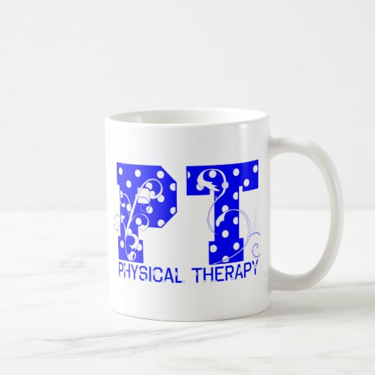 pt blaue Polka-Punkte Kaffeetasse (Rechts)