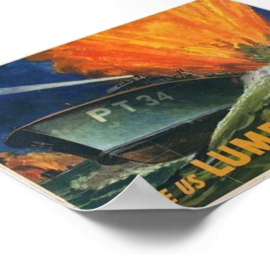 PT Boote WW2 Poster (Ecke)