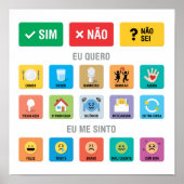 PT-BR Autismus AAC PECS Mitteilung zur Meldung 02 Poster (Vorne)