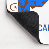 pt braune Polka-Punkte Mousepad (Ecke)