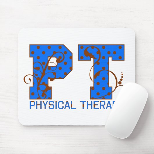 pt braune Polka-Punkte Mousepad (Mit Mouse)