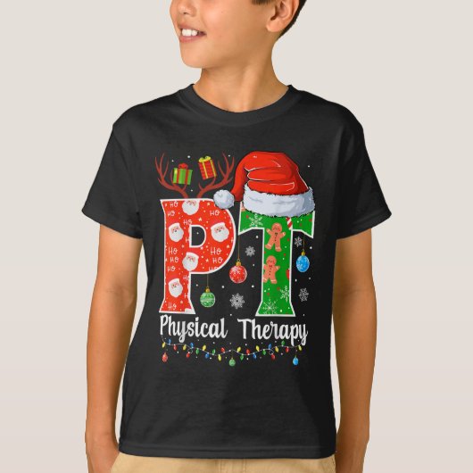 Pt Christmas Physical Therapy Christmas Pt Xmas T-Shirt (Vorderseite)