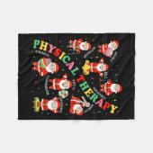Pt Christmas Physical Therapy Santa Therast Xmas P Fleecedecke (Vorderseite (Horizontal))