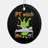 PT Hexenphysiktherapeut Halloween Keramik Ornament (Links)
