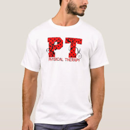 PT in roten und weißen Polka-Punkten T-Shirt