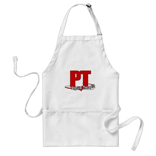 PT LOGO BIG RED Physiotherapeut Schürze (Vorne)