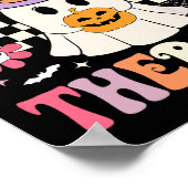 Pt Physical Therapy Halloween Retro Ghost Pt Hallo Poster (Ecke)