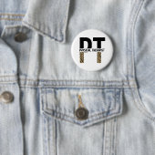 PT Physiotherapeut Cheetah Print PT Grad Geschenke Button (Beispiel)