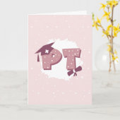 PT Physiotherapeutischer Abschluss Karte (Gelbe Blume)