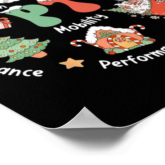 Pt Physiotherapie Santa Squad Weihnachten Physioth Poster (Ecke)