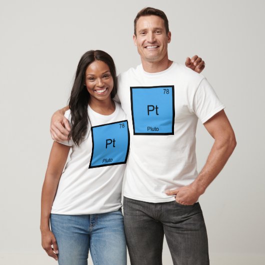 Pt - Pluto Funny Chemistry Element Symbol T - Shir T-Shirt (Unisex)