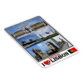 PT Portugal - Lissabon - I Liebe Mosaik - Magnet (Rechte Seite)