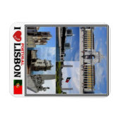 PT Portugal - Lissabon - I Liebe Mosaik - Magnet (Horizontal)