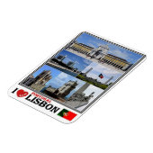 PT Portugal - Lissabon - I Liebe Mosaik - Magnet (Linke Seite)