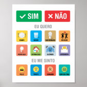 PT-PT Autismus AAC PECS Mitteilung zur Meldung 01 Poster (Vorne)