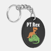 PT Rex Niedlich Physical Therapist Schlüsselanhänger (Vorderseite links)