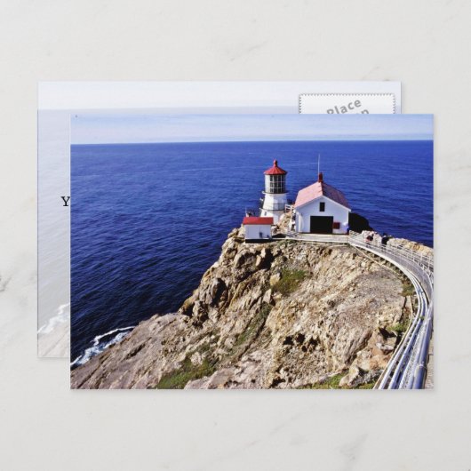 Pt. Reyes Lighthouse Postkarte (Vorne/Hinten)