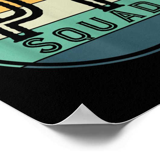 Pt Squad Retro Physical Therapy Poster (Ecke)