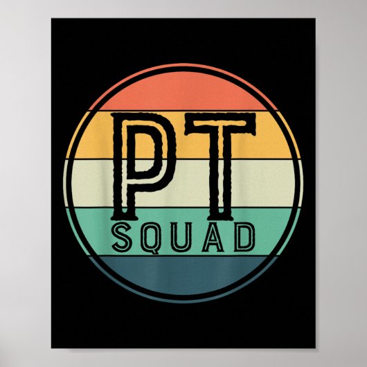 Pt Squad Retro Physical Therapy  Poster (Vorne)