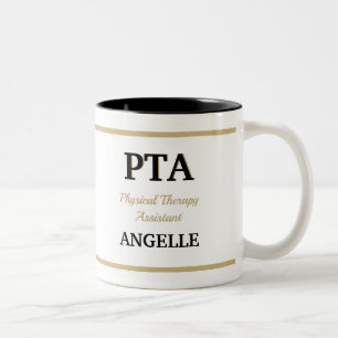 PTA (Assistant für Physikalische Therapie) Zweifarbige Tasse
