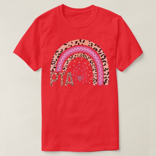 PTA Leopard Rainbow Physical Therapist Assistant R T-Shirt (Design vorne)