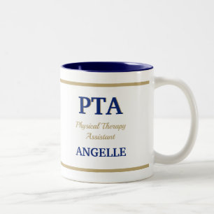 PTA (Physical Therapy Assistant) Zwei-Tonen-Kaffee Zweifarbige Tasse