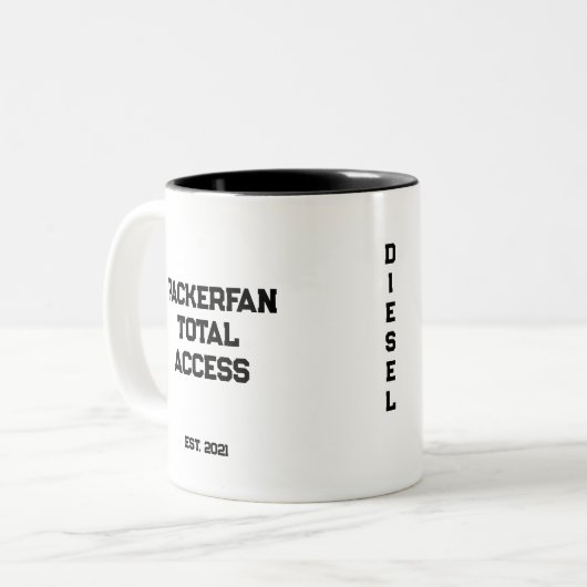 PTA Posse DIESEL Kaffee Tasse -11oz (Vorderseite Links)