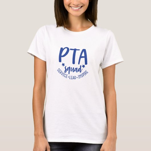 PTA Squad Shirt für Vorstandsmitglieder PTA Mama P (Vorderseite)