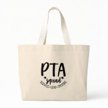PTA Squad Tote Bag für Freiwillige PTA Mama PTA Va