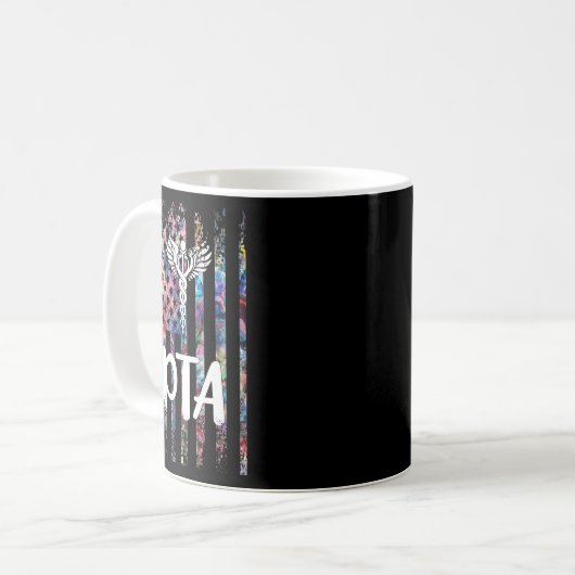 Pta Therapist American Flag Physical Therapy Assis Kaffeetasse (Vorderseite Links)