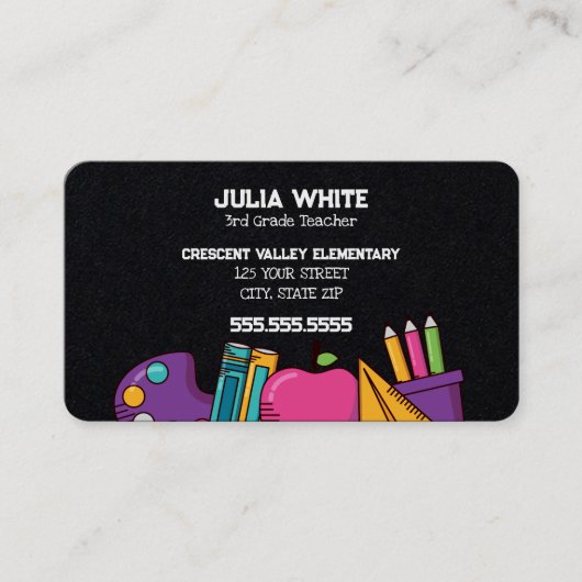 PTA-Treffen in der Schule Visitenkarte (Vorderseite)