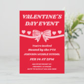 PTA-Valentinstags-Veranstaltung Einladung (Stehend Vorderseite)