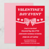 PTA-Valentinstags-Veranstaltung Einladung (Vorne/Hinten)