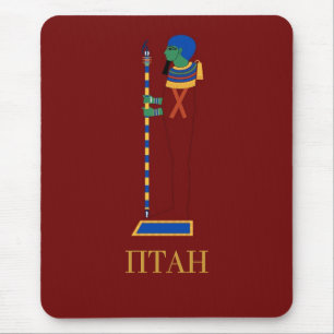 PTAH ÄGYPTISCHE GOTT-MÄUSEmatte Mousepad