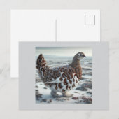 Ptarmigan Chicken Feiertagspostkarte (Vorne/Hinten)