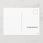 Ptarmigan Chicken Feiertagspostkarte (Rückseite)