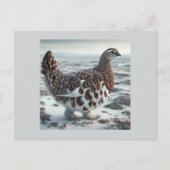 Ptarmigan Chicken Feiertagspostkarte (Vorderseite)
