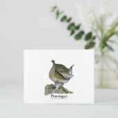 Ptarmiganvogel, Tony fernandes Postkarte (Stehend Vorderseite)