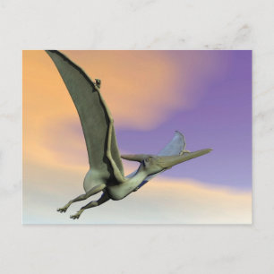 Pteranodon dinosaur flying - 3D render Postkarte