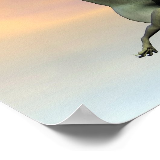 Pteranodon Dinosaurier Fliegen - 3D rendern Poster (Ecke)
