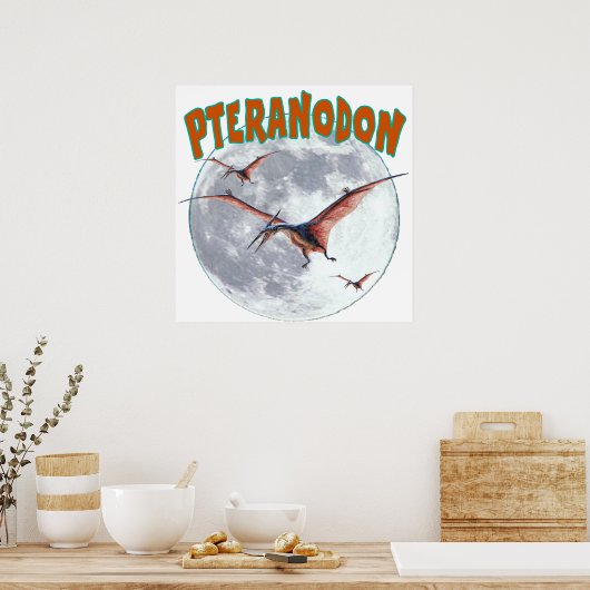 Pteranodon-Dinosaurier Poster (Küche)