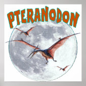 Pteranodon-Dinosaurier Poster (Vorne)