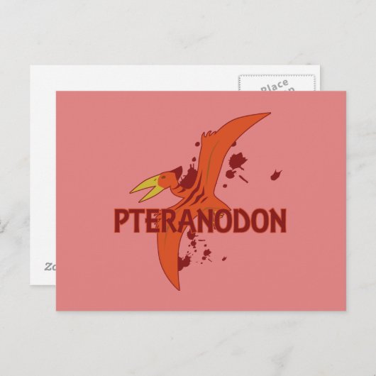 Pteranodon Postkarte (Vorne/Hinten)