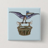 Pteranodon trägt einen Korb Button (Vorderseite)