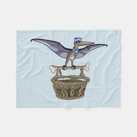 Pteranodon trägt einen Korb Fleecedecke (Vorderseite (Horizontal))