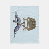 Pteranodon trägt einen Korb Fleecedecke (Vorderseite)