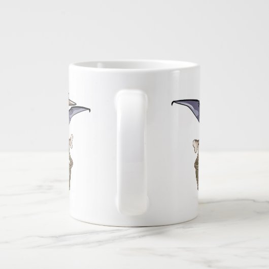 Pteranodon trägt einen Korb Jumbo-Tasse (Rückseite)